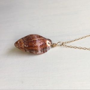 Hawaiian Conch Shell Gold Filled Pendant & Chain